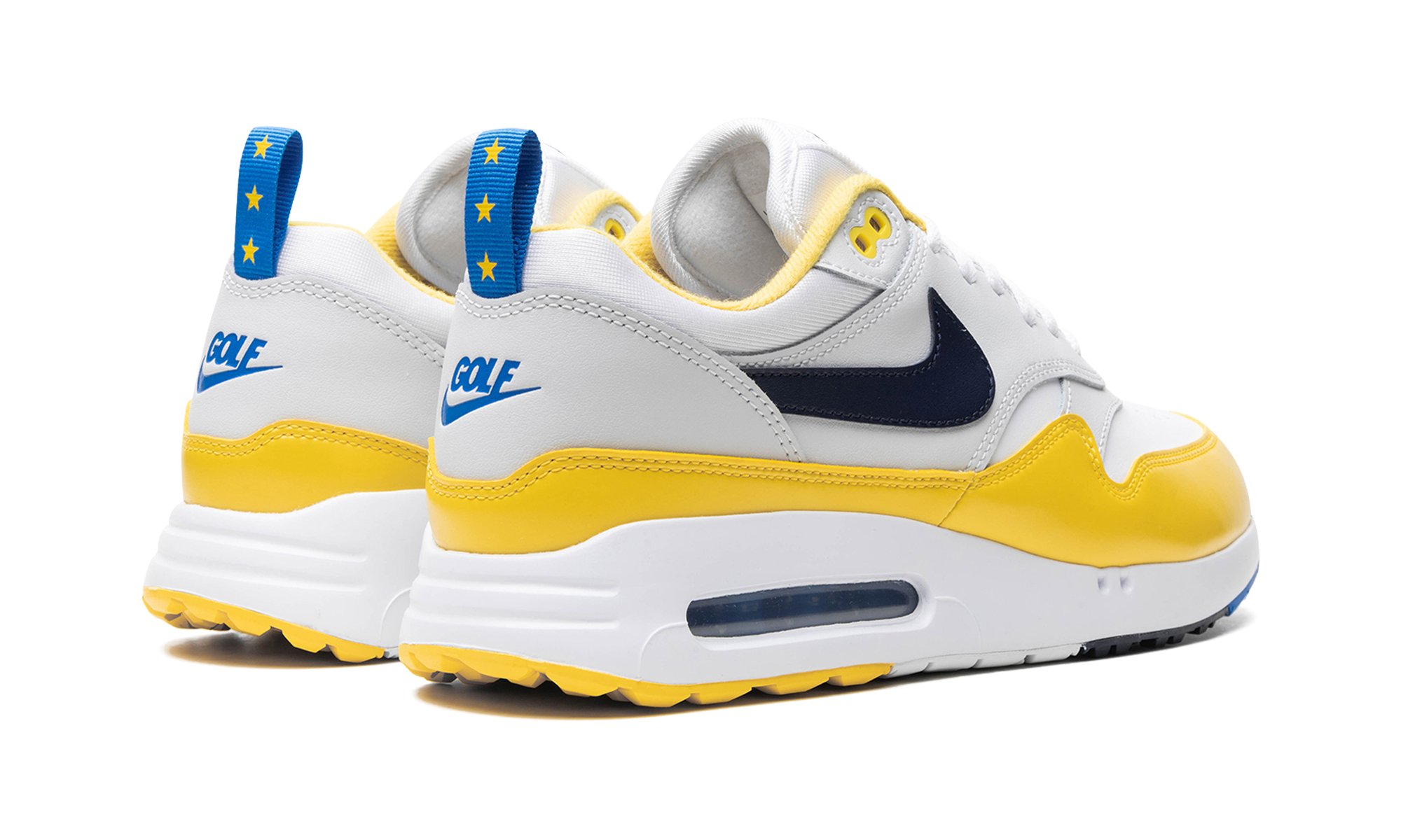 nike air max 1 86 og golf nrg ryder solheim cup eu 2023+FN8075-101+diagnol right behind view