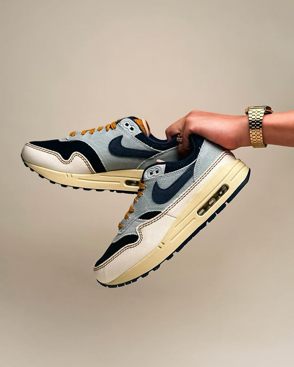 Nike Air Max 1 '87 Denim Aura (Women's), Lifestyle View 1, SKU FQ8900-440