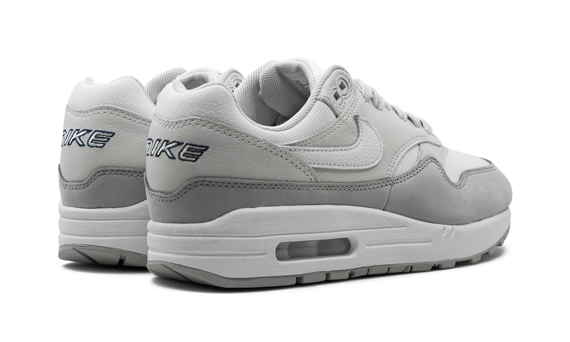 nike air max 1 87 lx light smoke grey women s+FN0564-001+diagnol right behind view