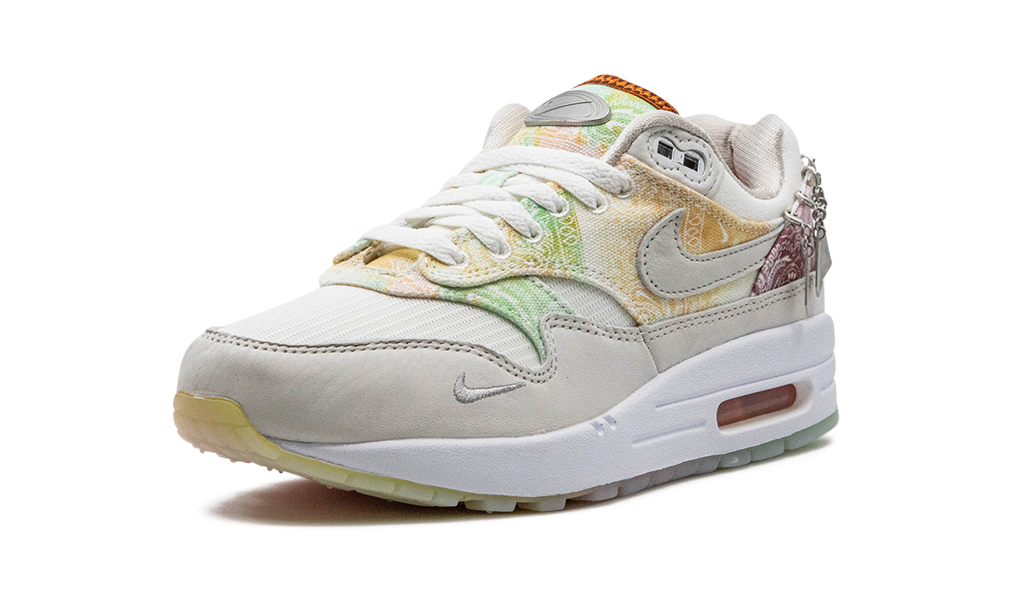 nike air max 1 87 metal charms phantom mint foam women s+FJ7734-101+left diagnol single view