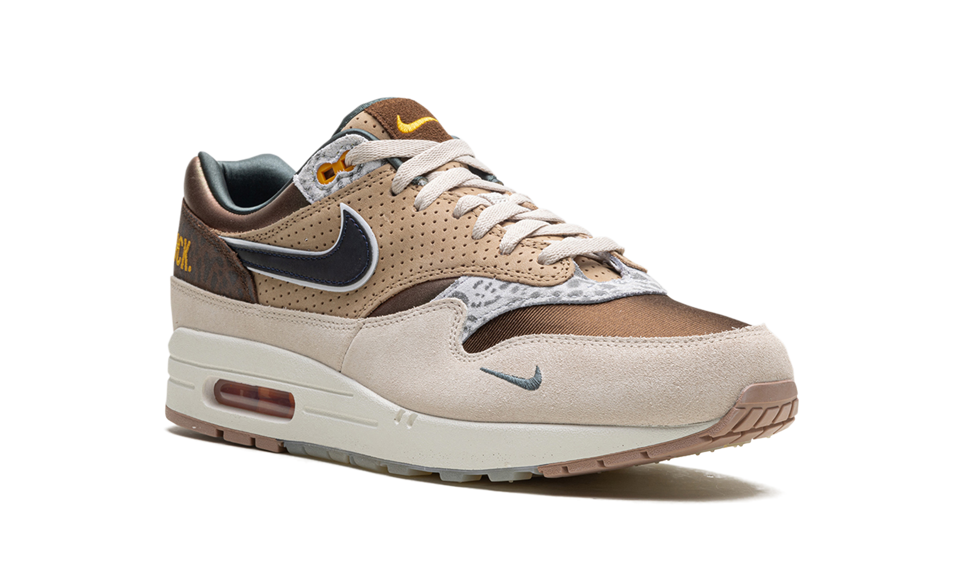 nike air max 1 87 premium university of oregon pe 2024+HQ2640-200+diagnol right view