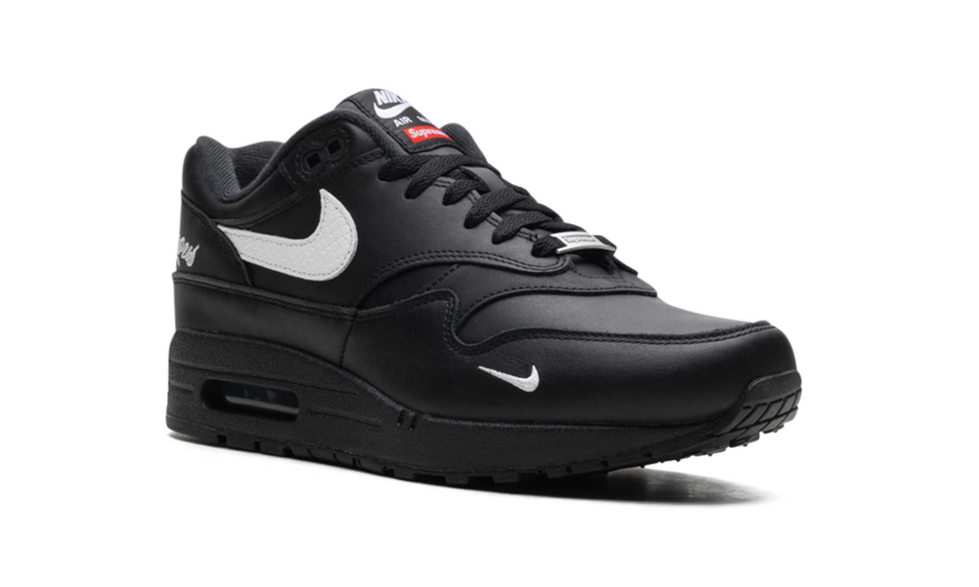 nike air max 1 87 sp supreme black white+HF8813-001+diagnol right view 1