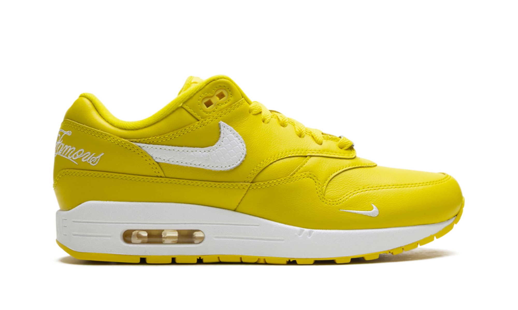 nike air max 1 87 sp supreme speed yellow+HF8813-700+diagnol right view