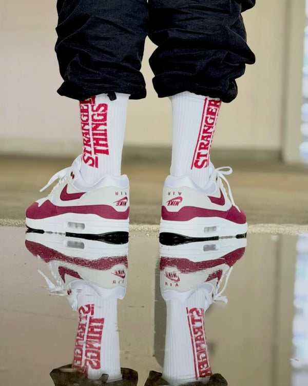 Nike Air Max 1 '87 Stranger Things Steve Harrington, Lifestyle View 2, SKU IM3906-100