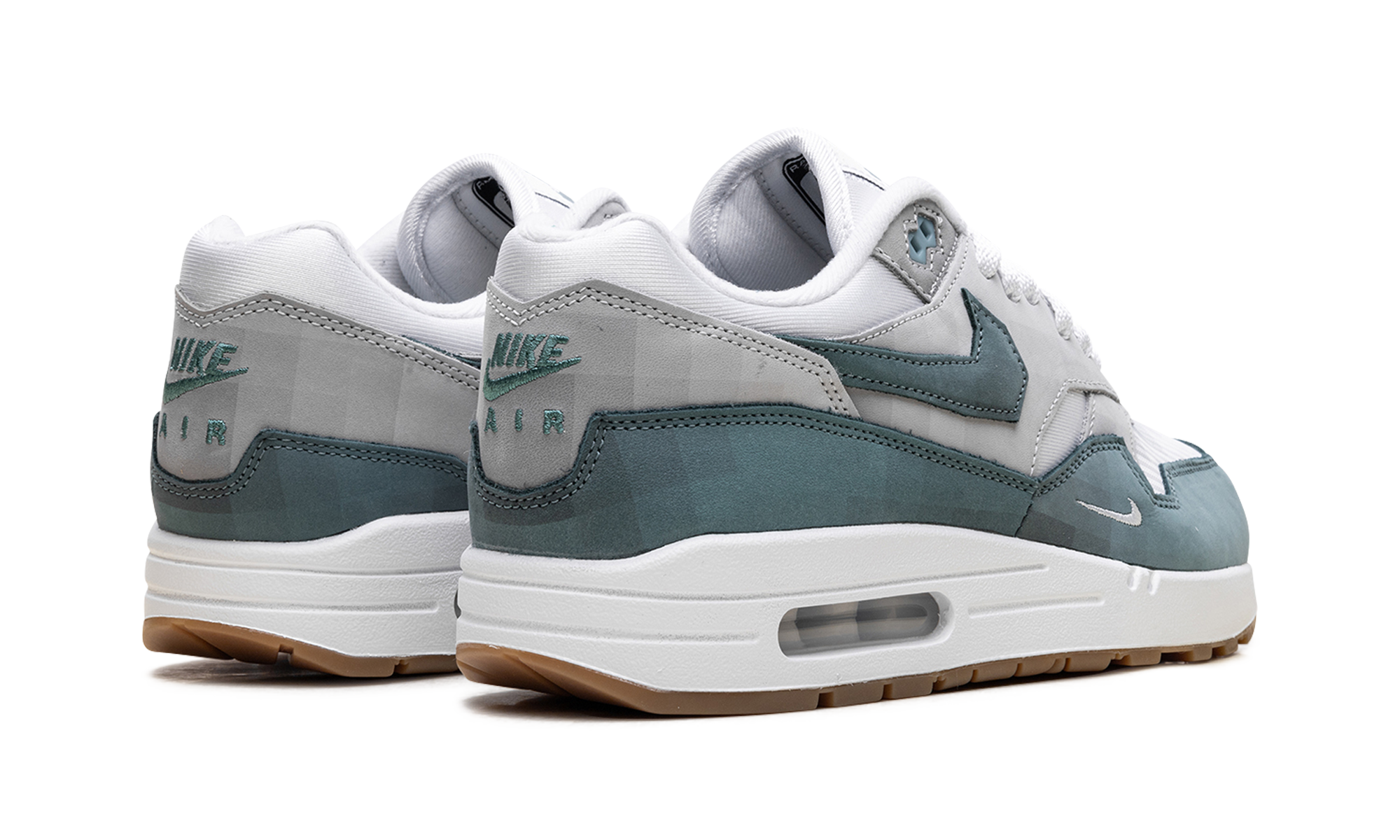 nike air max 1 swoosh low poly adventure+HV1940-100+diagnol right behind view