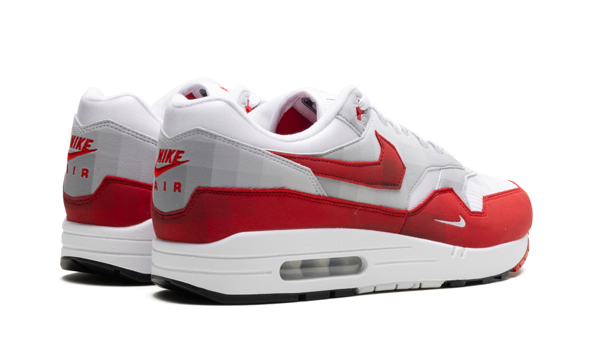 nike air max 1 swoosh low poly+HQ5882-100+diagnol right behind view