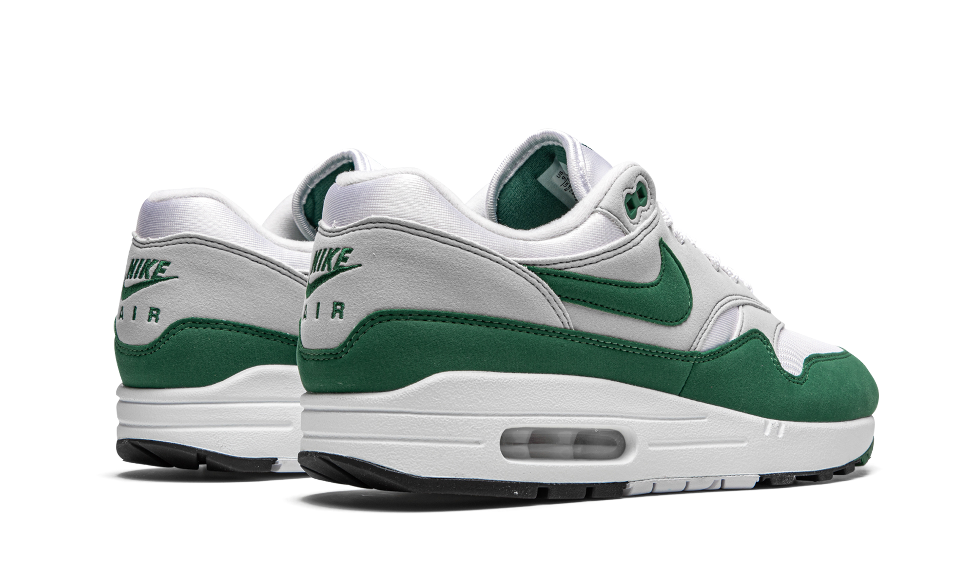 nike air max 1 anniversary green+DC1454-100+diagnol right behind view