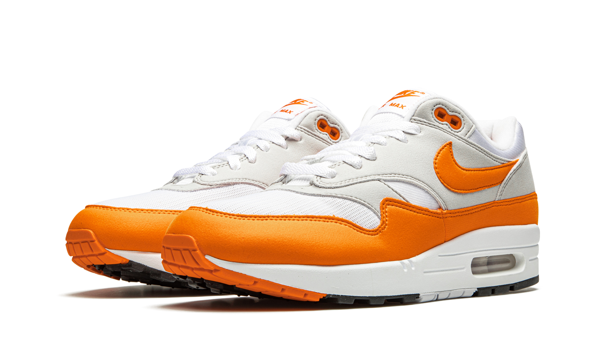nike air max 1 anniversary orange+DC1454-101+diagnol left view