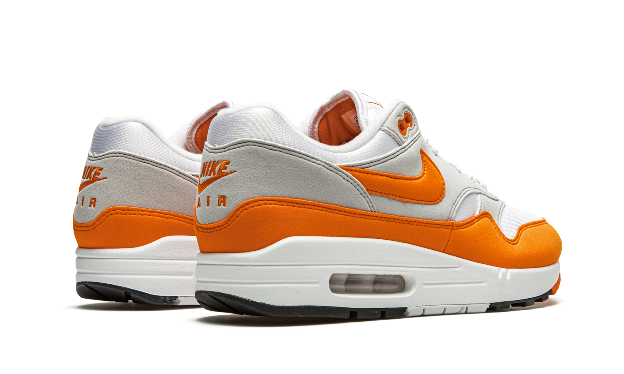 nike air max 1 anniversary orange+DC1454-101+diagnol right behind view