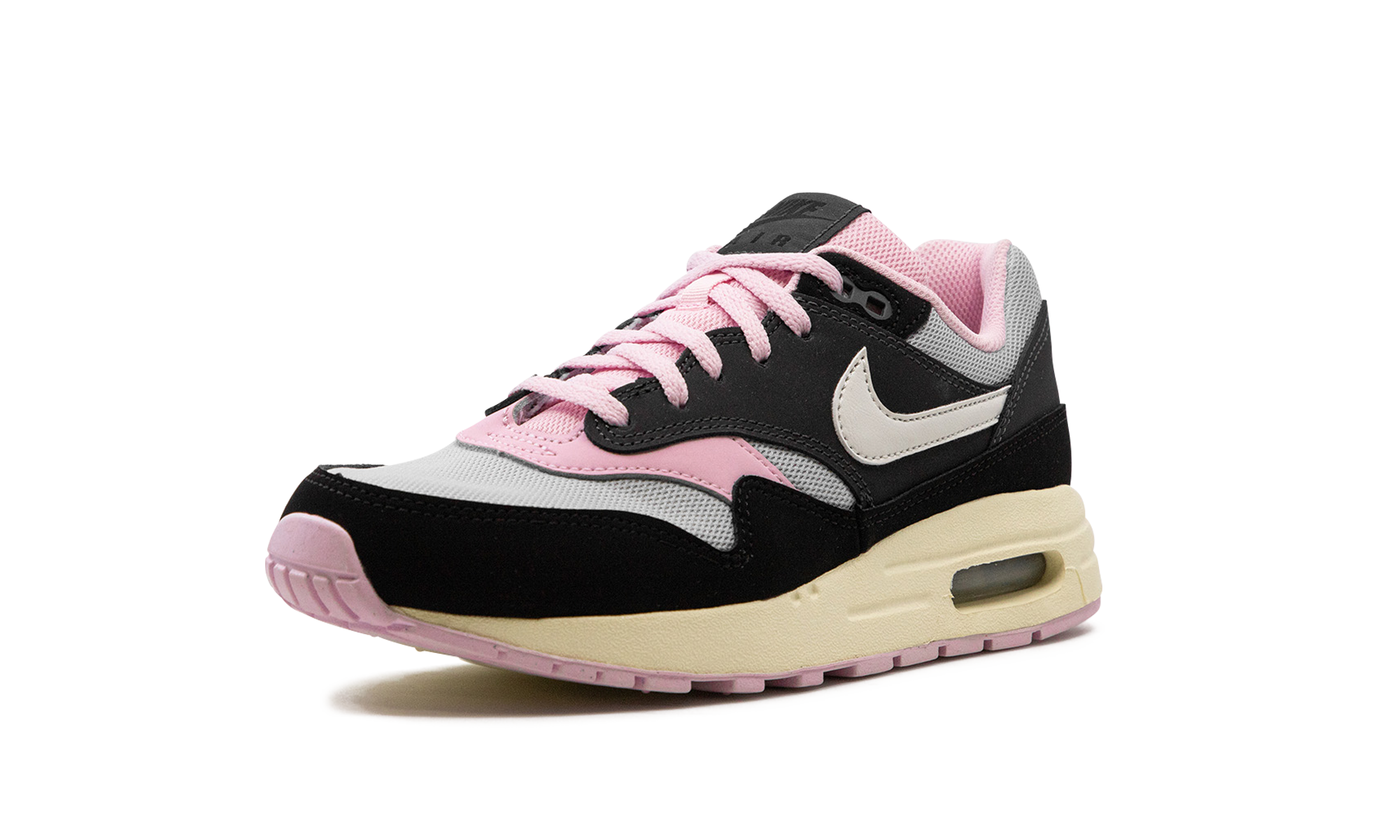 nike air max 1 anthracite pink foam gs+DZ3307-004+left diagnol single view