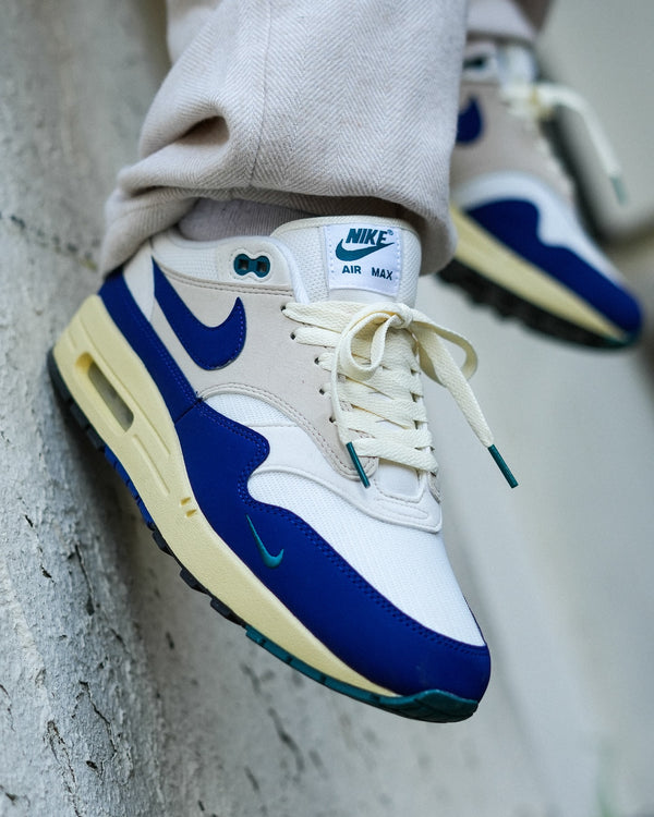 Nike Air Max 1 Athletic Department Deep Royal Blue, Lifestyle View 7, SKU FQ8048-133