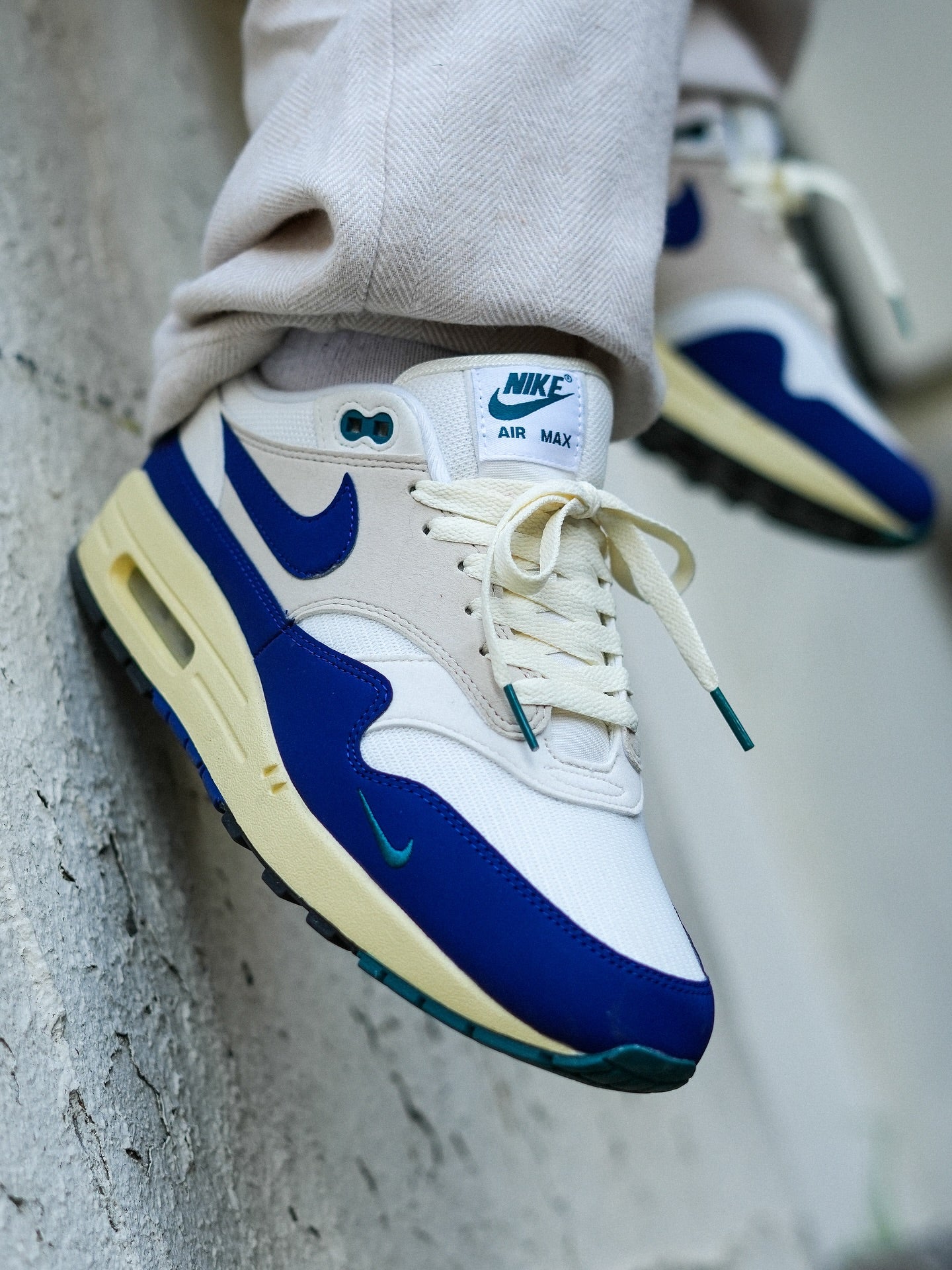 Nike Air Max 1 Athletic Department Deep Royal Blue, Lifestyle View 7, SKU FQ8048-133