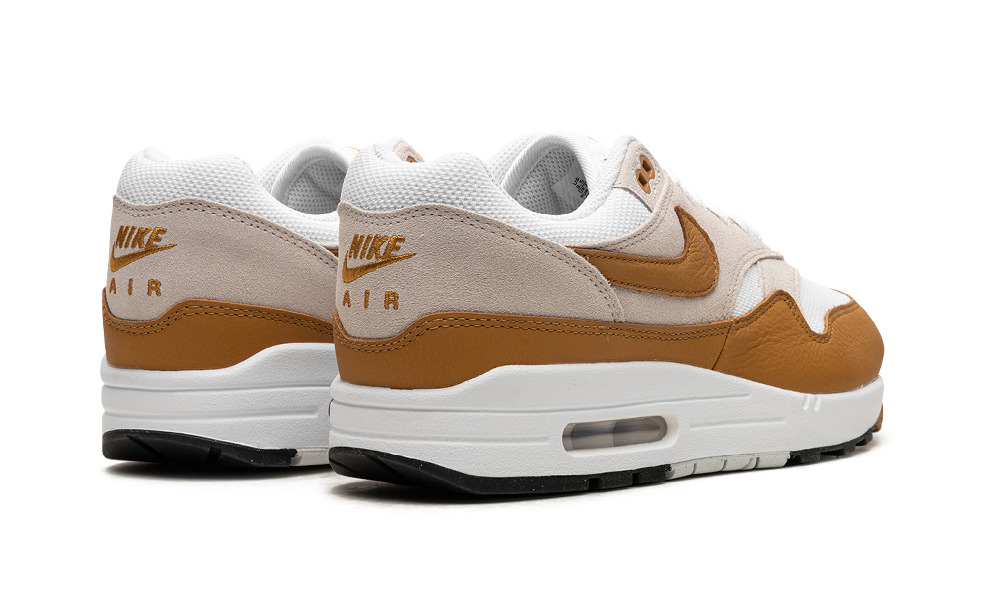 nike air max 1 bronze+DZ4549-110+diagnol right behind view