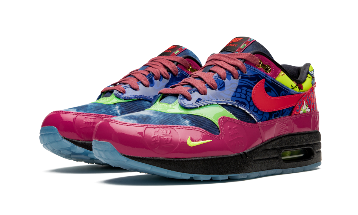 nike air max 1 chinese new year longevity 2020+CU8861-460+diagnol left view