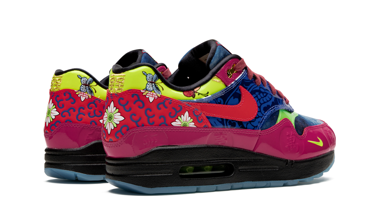 nike air max 1 chinese new year longevity 2020+CU8861-460+diagnol right behind view