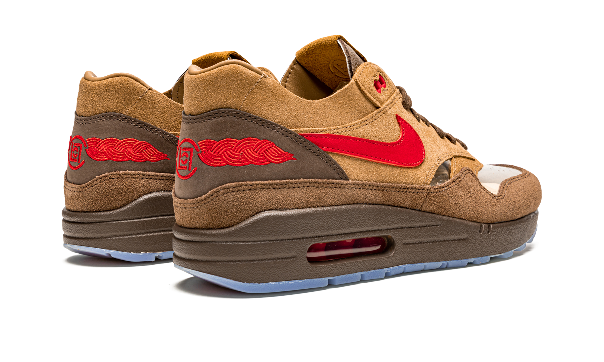 nike air max 1 clot kiss of death cha special box+DD1870-200+diagnol right behind view