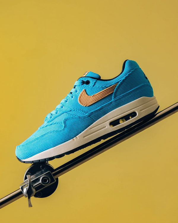 Nike Air Max 1 Corduroy Baltic Blue, Lifestyle View 2, SKU FB8915-400