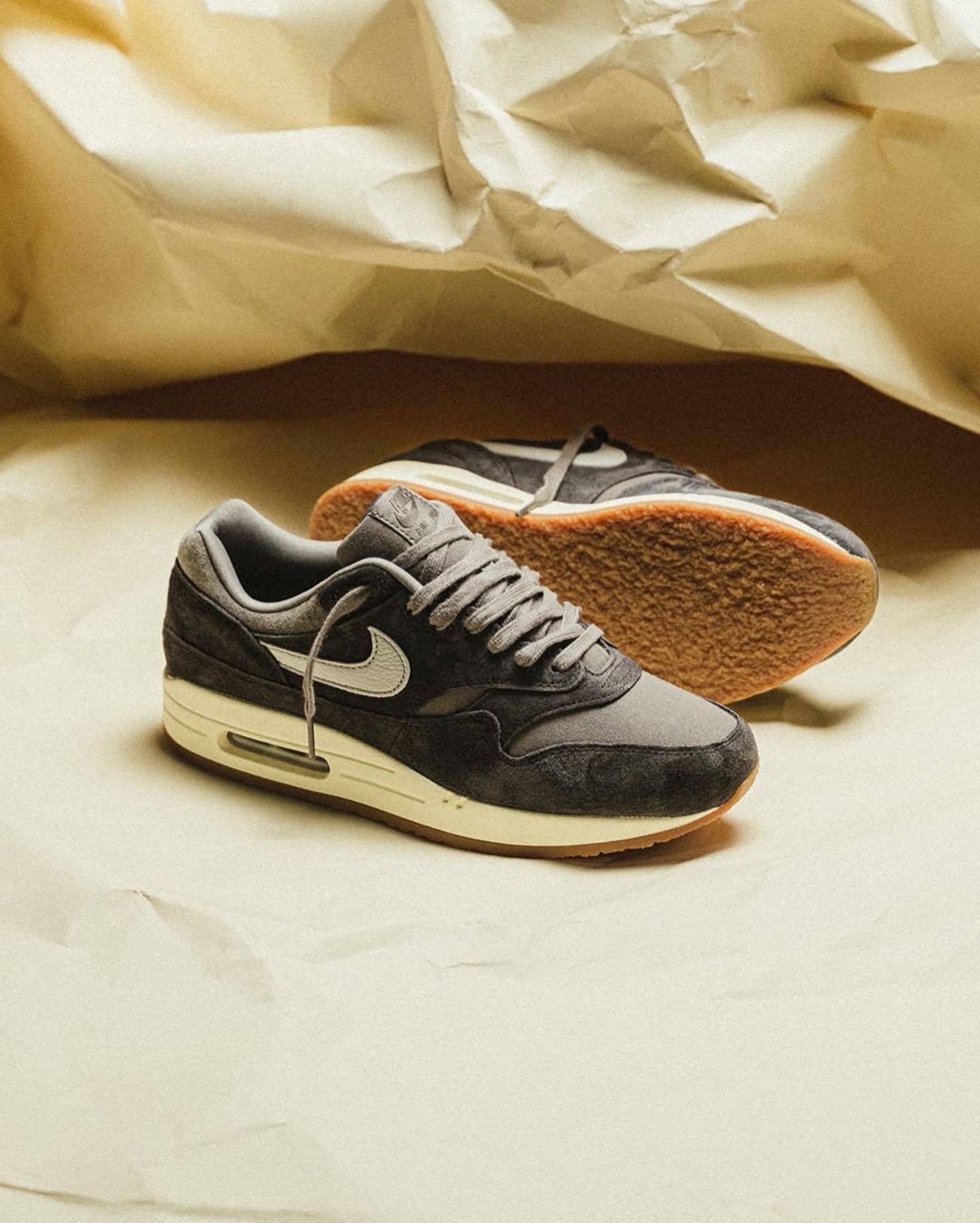 Nike Air Max 1 Crepe Soft Grey, Lifestyle View 1, SKU FD5088-001
