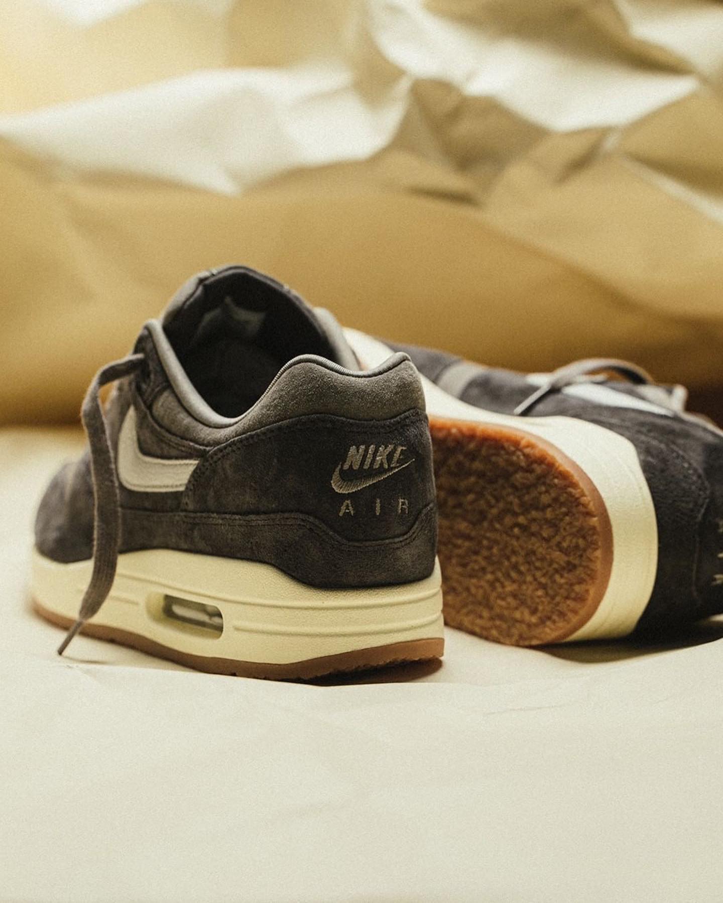 Nike Air Max 1 Crepe Soft Grey, Lifestyle View 2, SKU FD5088-001