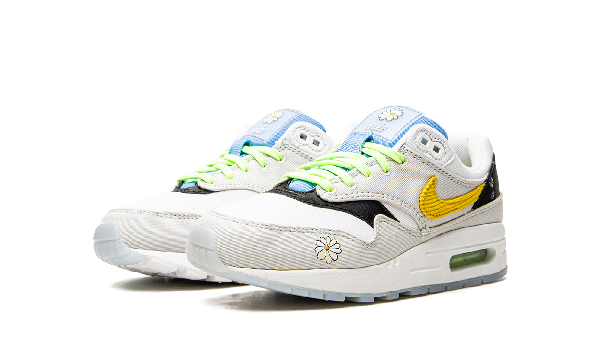 nike air max 1 daisy gs+CW5861-100+diagnol left view