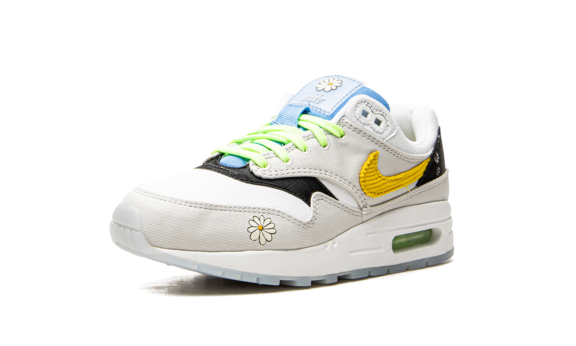 nike air max 1 daisy gs+CW5861-100+left diagnol single view