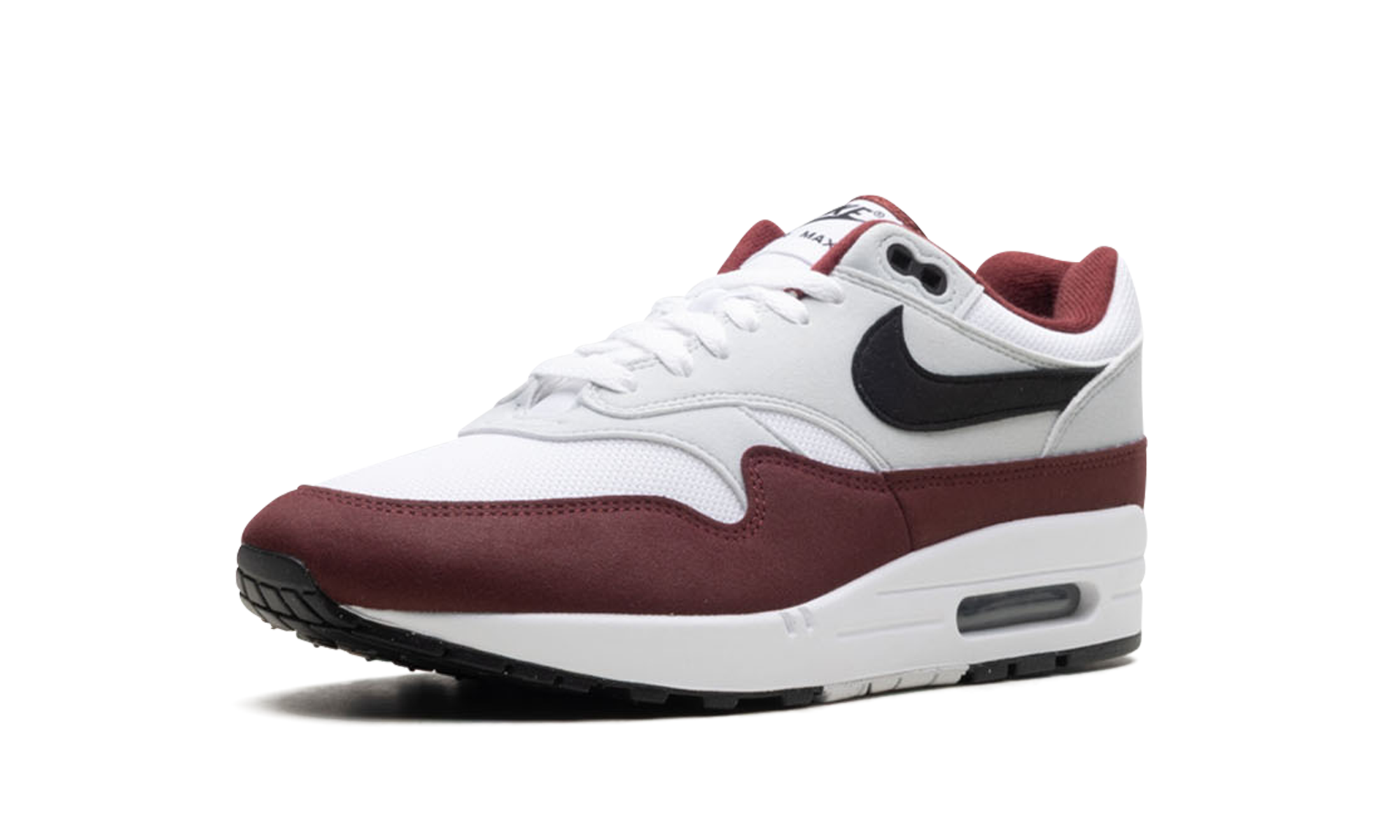 nike air max 1 dark team red+FD9082-106+left diagnol single view