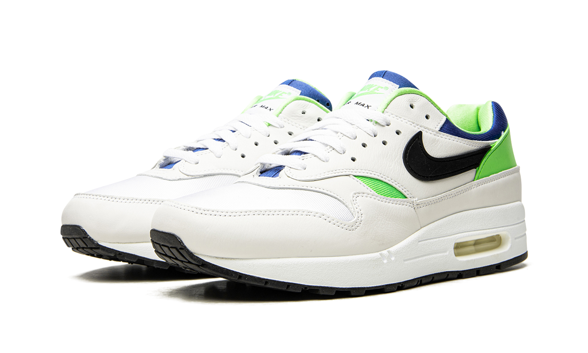 nike air max 1 dna ch 1 green royal+AR3863-100+diagnol left view