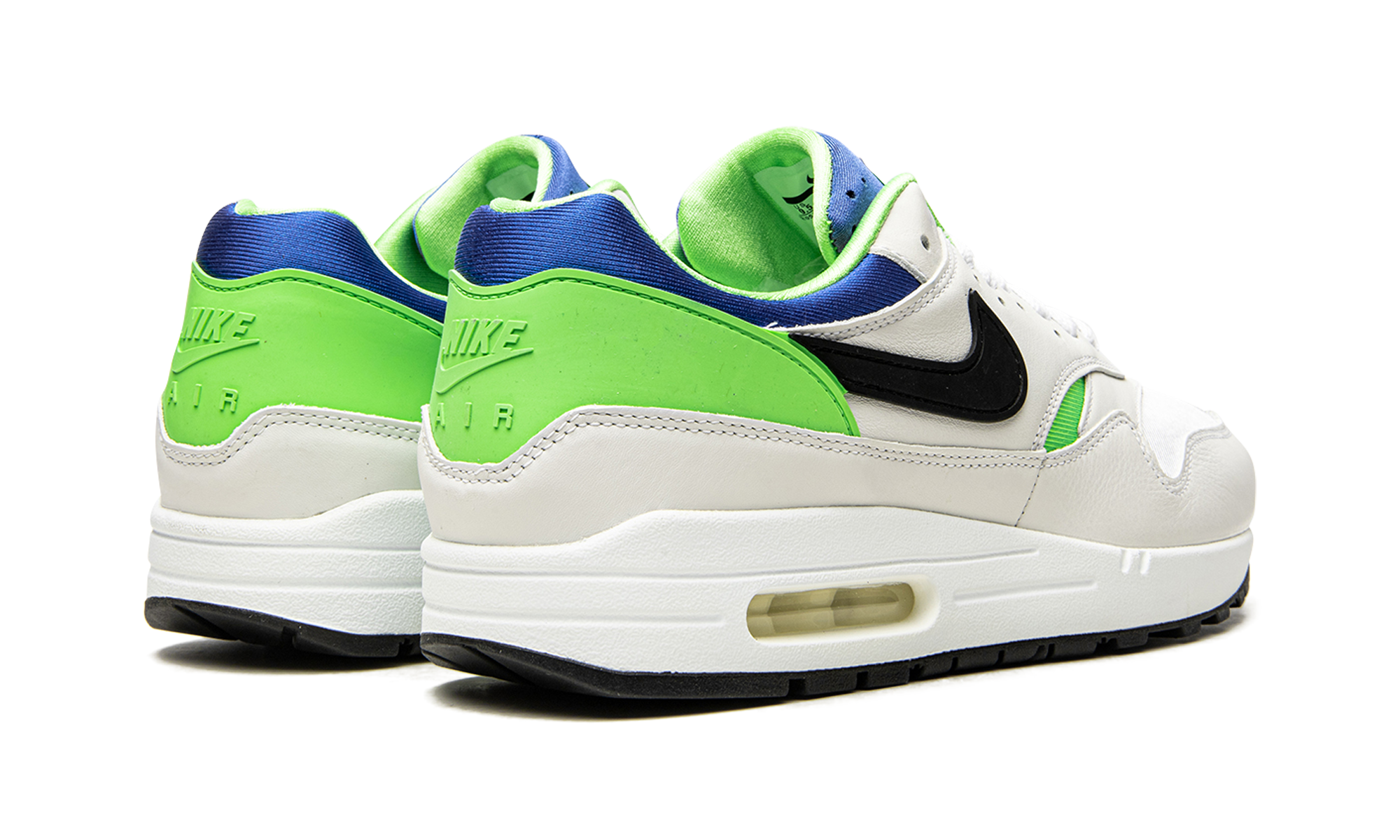 nike air max 1 dna ch 1 green royal+AR3863-100+diagnol right behind view