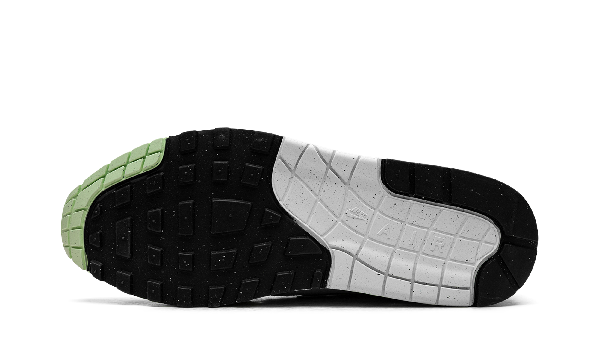 nike air max 1 essential summit white photon dust vapor green+FZ5808-107+bottom view