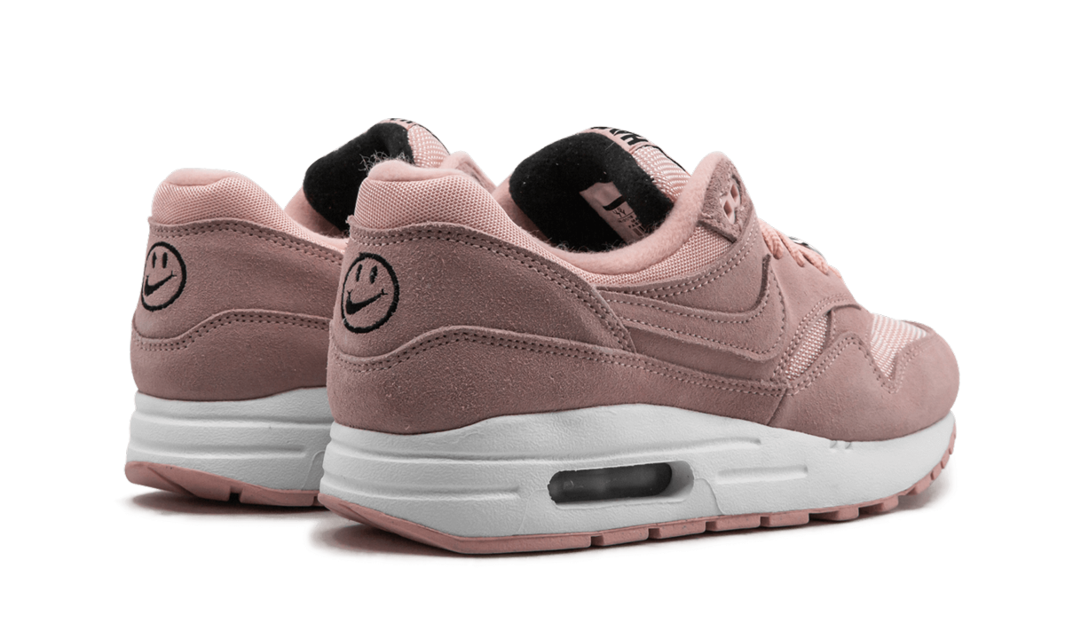 nike air max 1 have a nike day bleached coral gs+AT8131-600+diagnol right behind view
