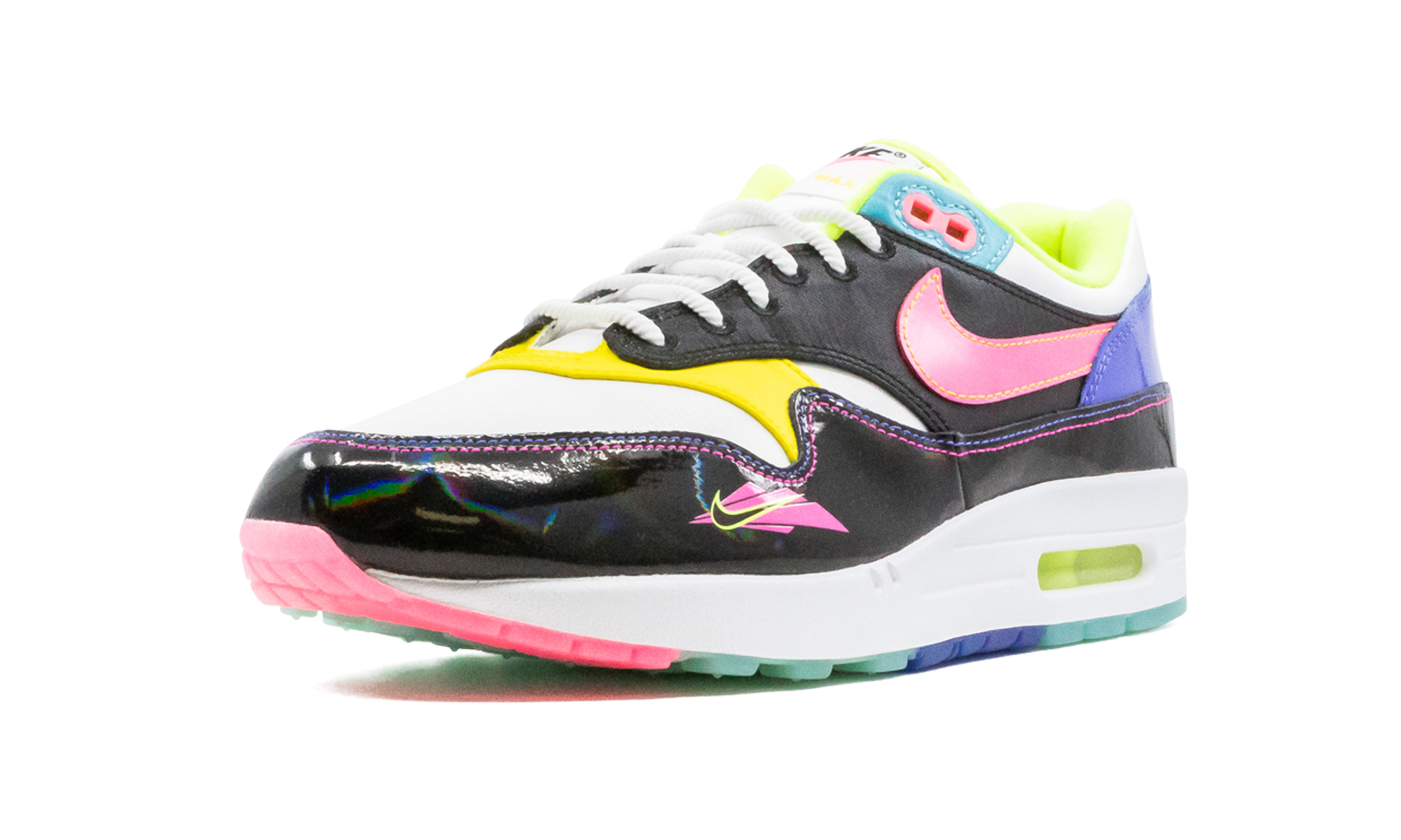 nike air max 1 hyper pink+CZ7920-001+left diagnol single view