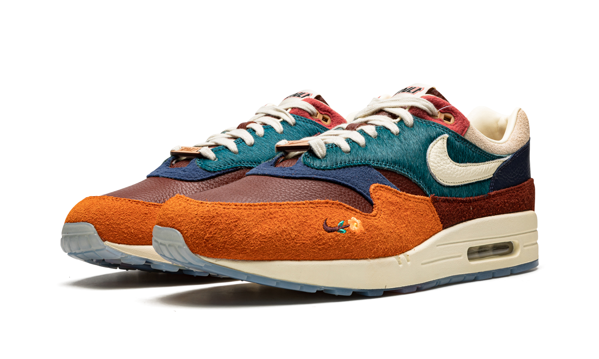 nike air max 1 kasina won ang orange+DQ8475-800+diagnol left view