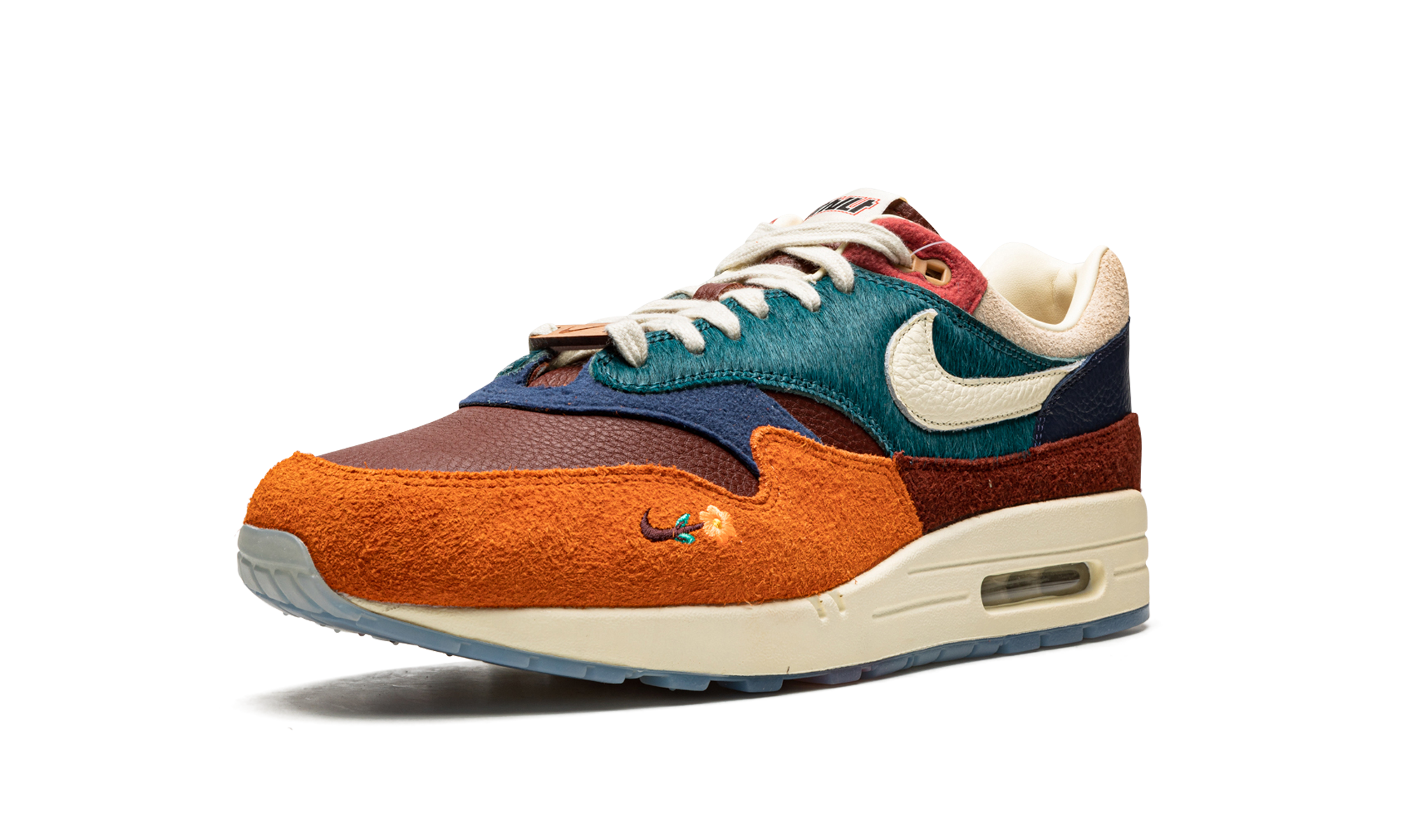 nike air max 1 kasina won ang orange+DQ8475-800+left diagnol single view