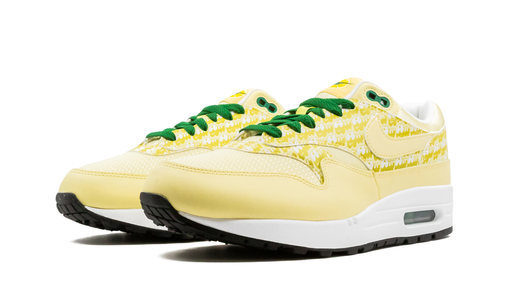 nike air max 1 lemonade 2020+CJ0609-700+diagnol left view