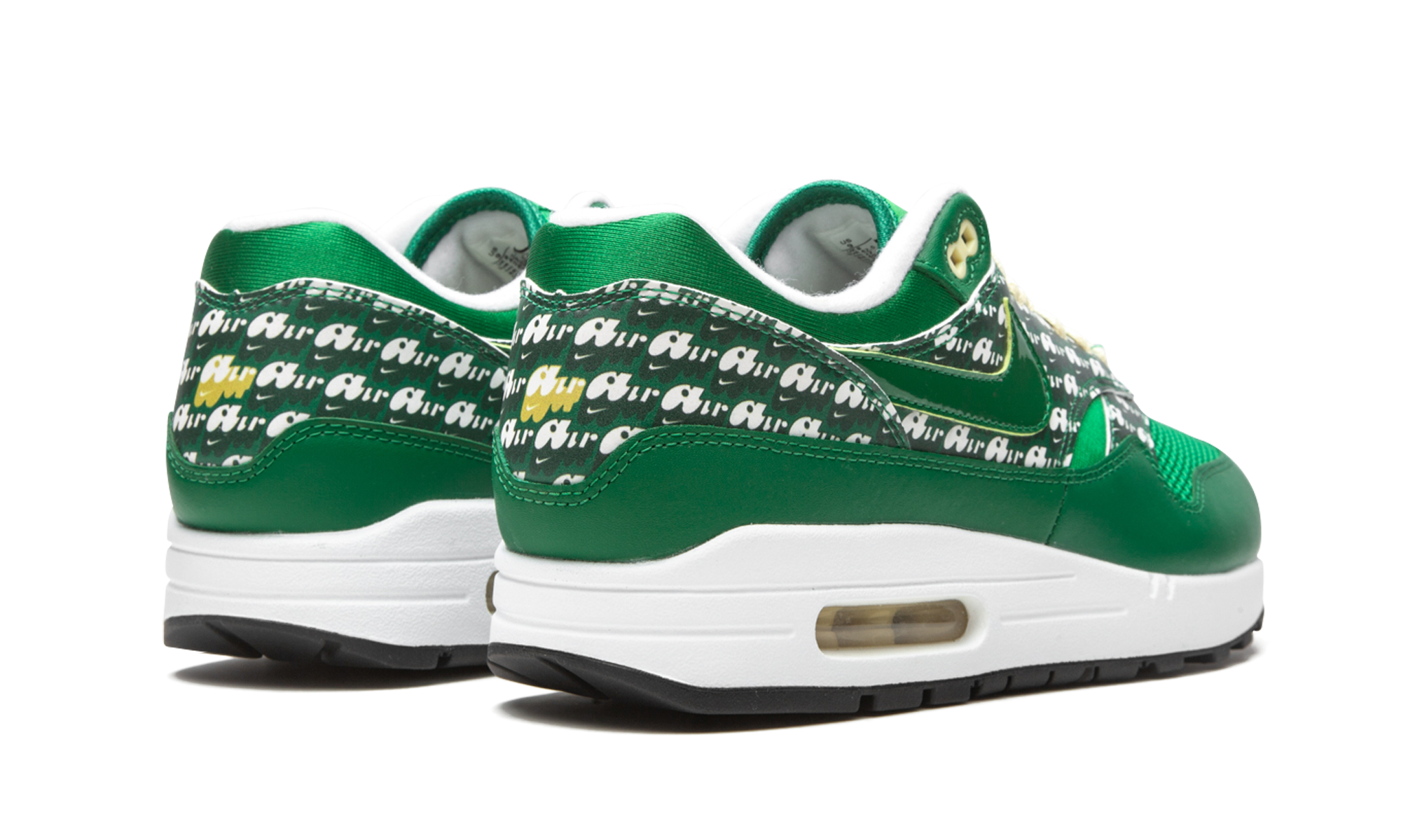 nike air max 1 limeade 2020+CJ0609-300+diagnol right behind view