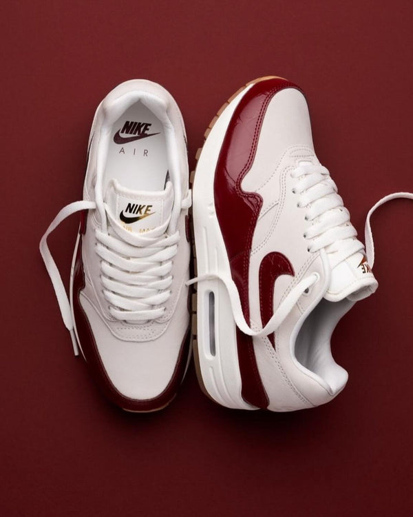 Nike Air Max 1 LX Team Red (Women's), Lifestyle View 2, SKU FJ3169-100