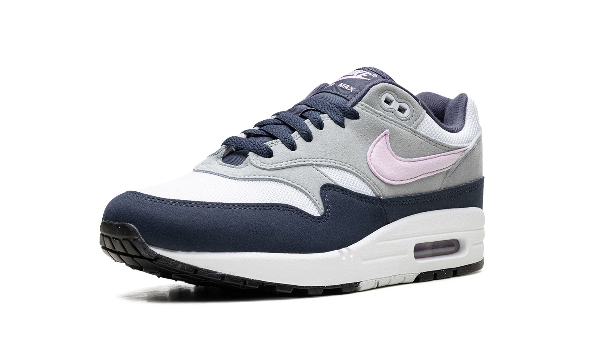 nike air max 1 obsidian lilac bloom+FD9082-001+left diagnol single view