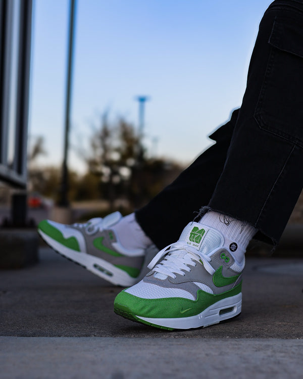 Nike Air Max 1 Patta 20th Anniversary Chlorophyll, Lifestyle View 1, SKU HF1012-300