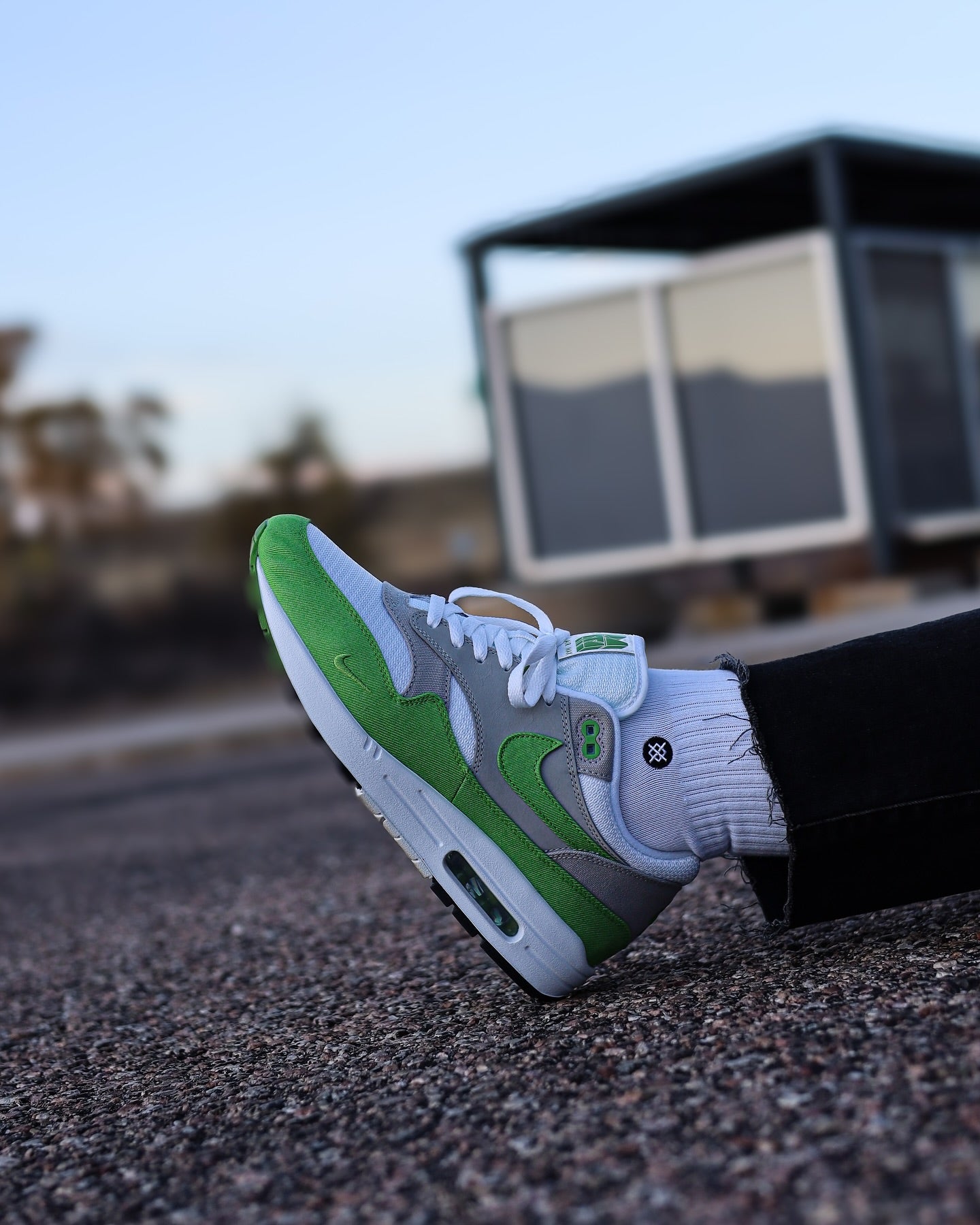 Nike Air Max 1 Patta 20th Anniversary Chlorophyll, Lifestyle View 3, SKU HF1012-300