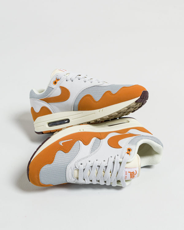 Nike Air Max 1 Patta Waves Monarch (without Bracelet), Lifestyle View 1, SKU DH1348-001