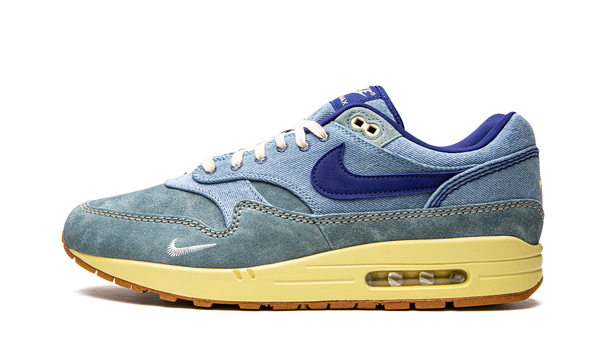 nike air max 1 prm dirty denim+DV3050-300+diagnol right view 1