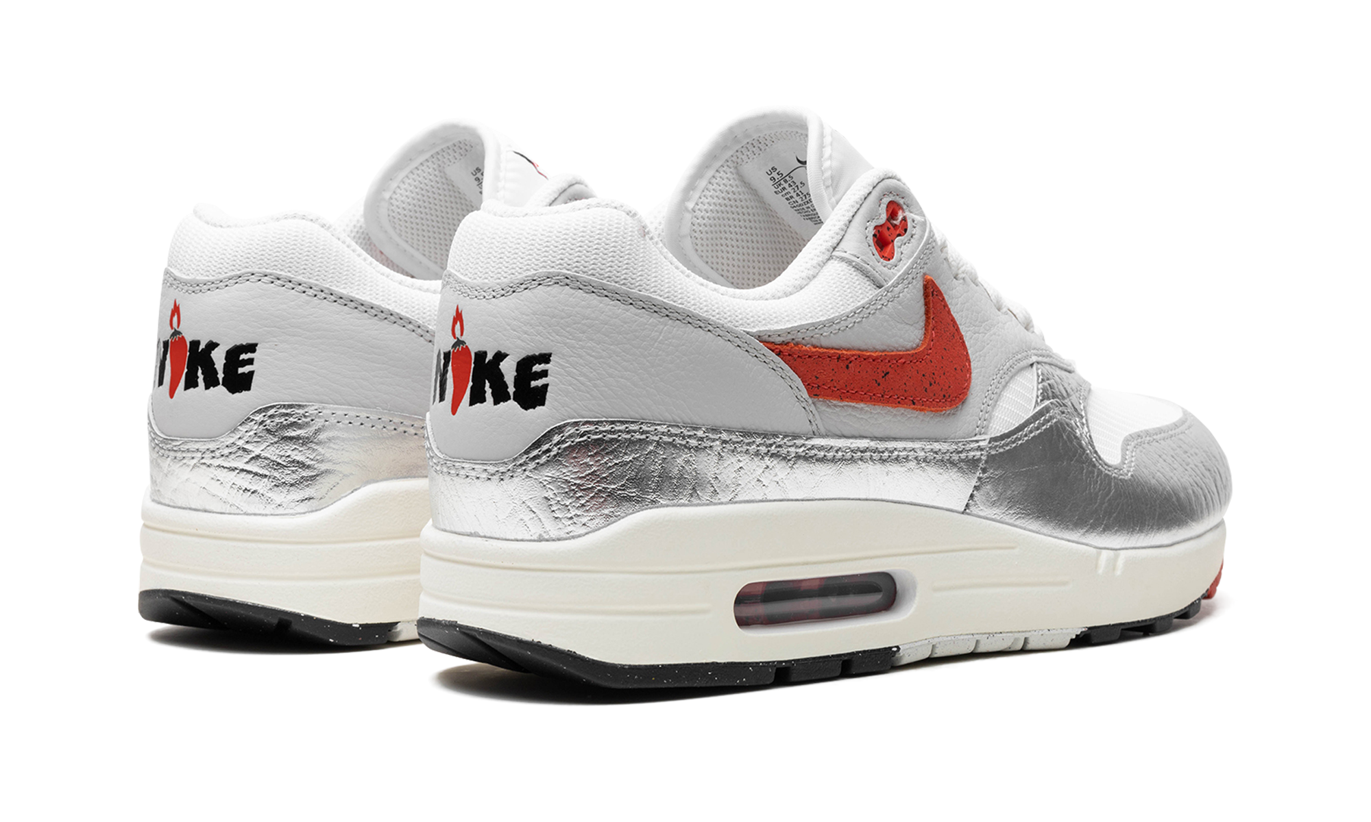 nike air max 1 prm se hot sauce+HF7746-100+diagnol right behind view