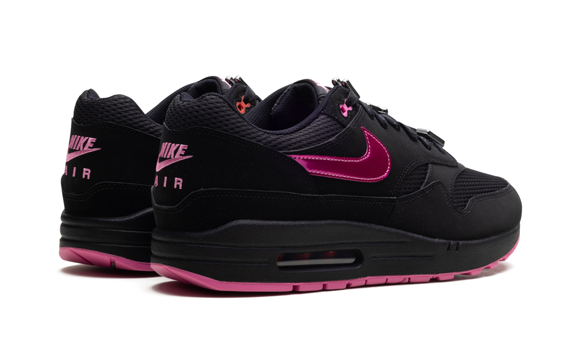 nike air max 1 prm valentines day black+HV2302-001+diagnol right behind view