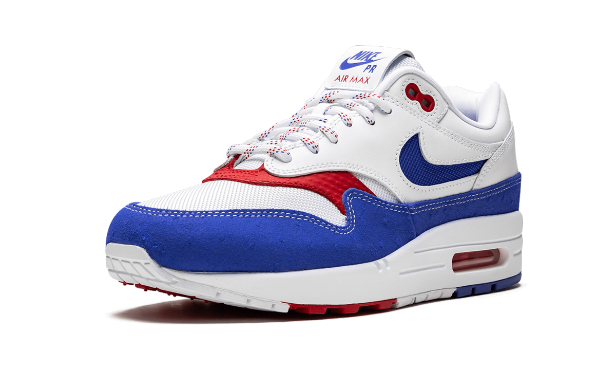 nike air max 1 puerto rico 2019+CJ1621-100+left diagnol single view