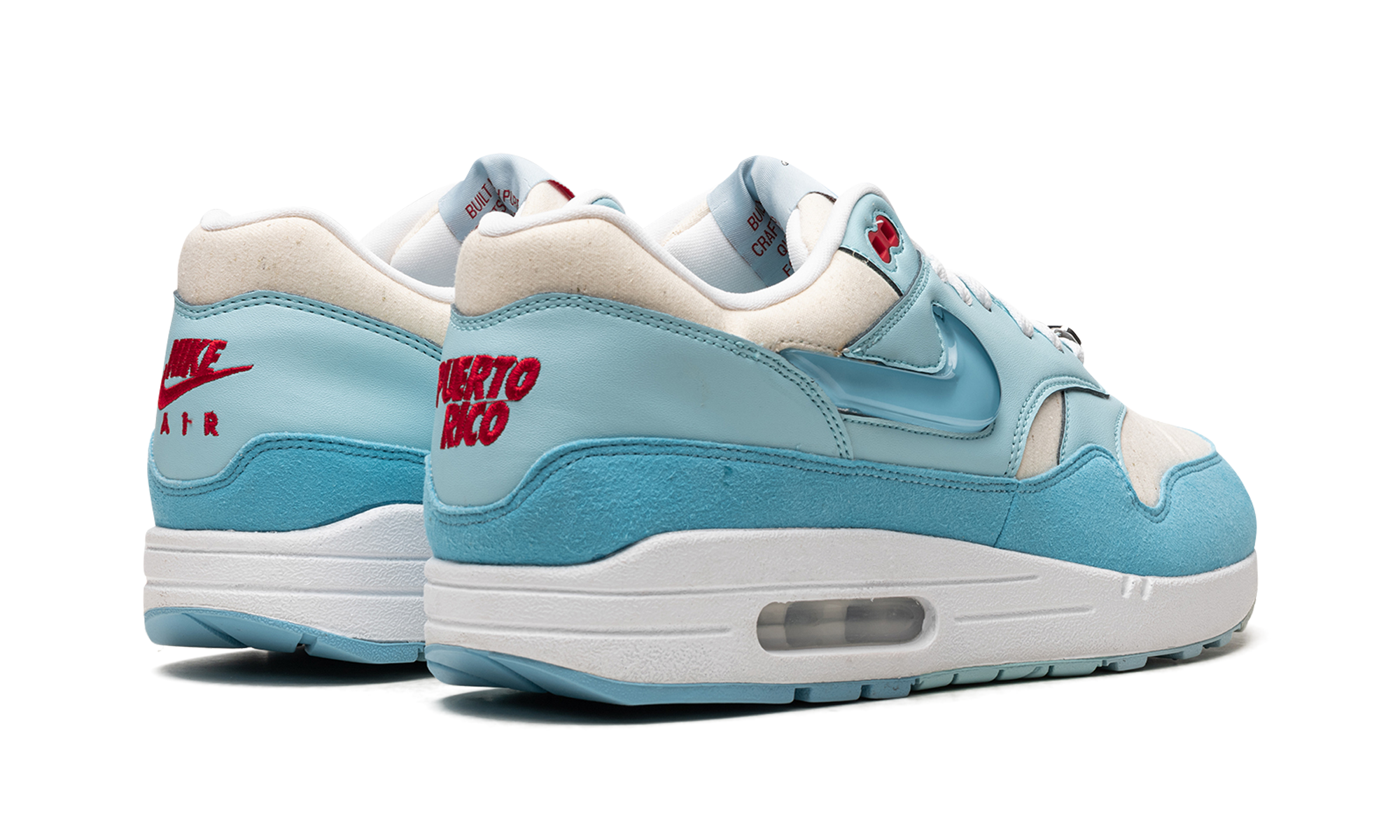 nike air max 1 puerto rico blue gale+FD6955-400+diagnol right behind view