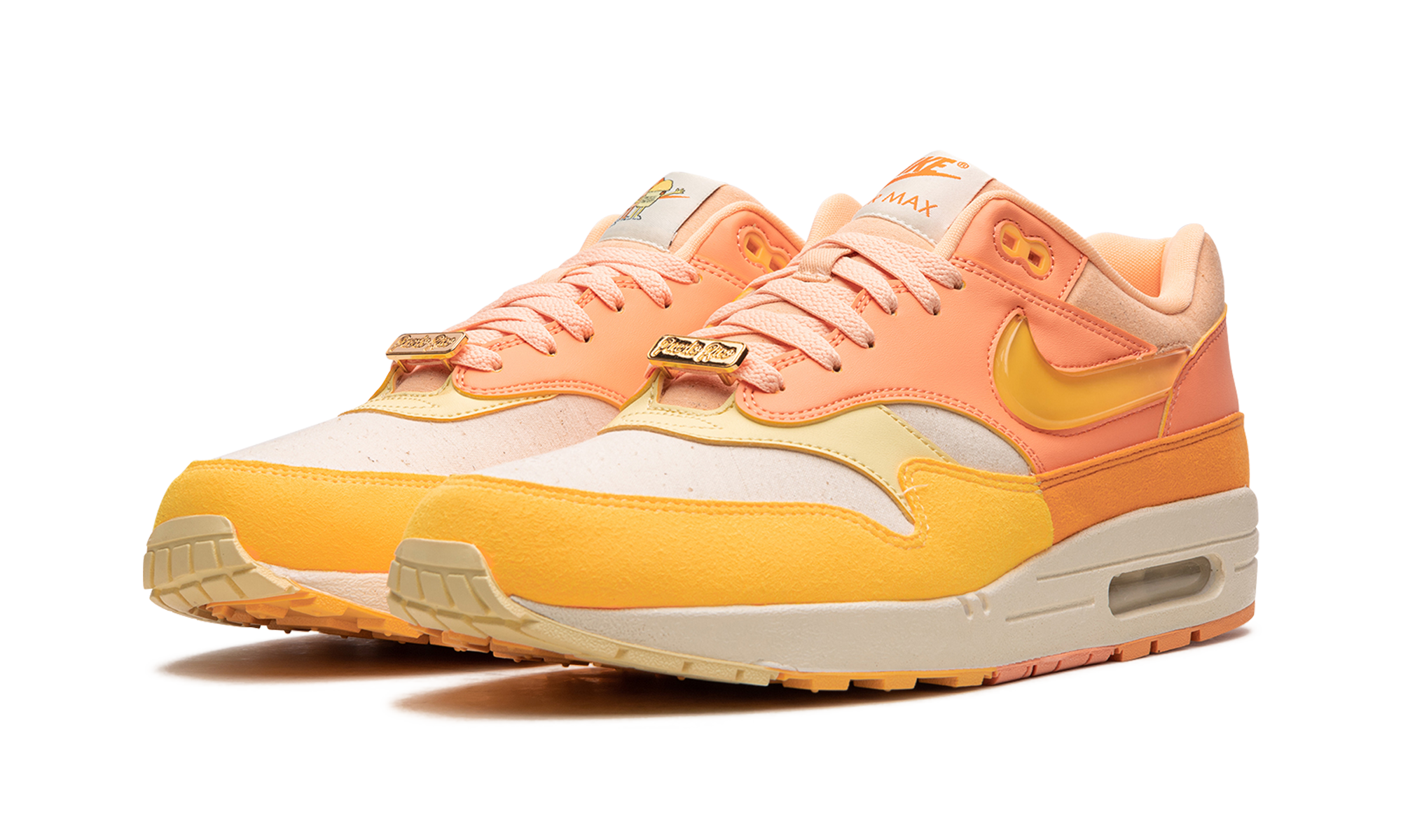 nike air max 1 puerto rico orange frost+FD6955-800+diagnol left view