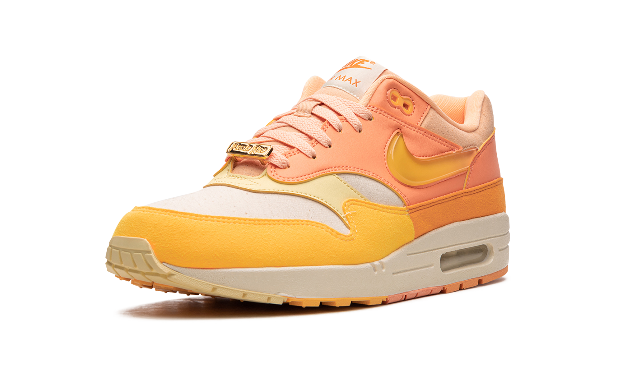 nike air max 1 puerto rico orange frost+FD6955-800+left diagnol single view