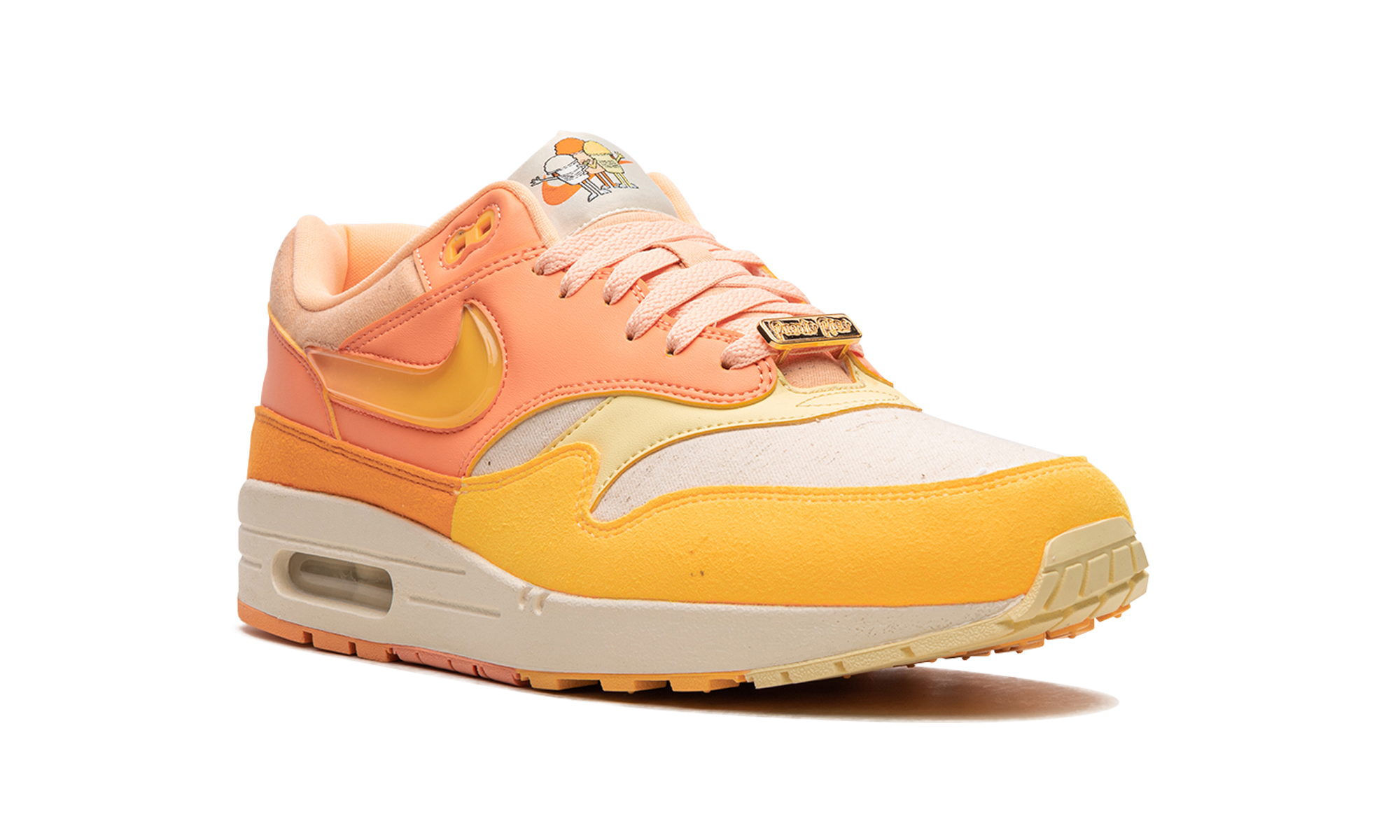 nike air max 1 puerto rico orange frost+FD6955-800+diagnol right view