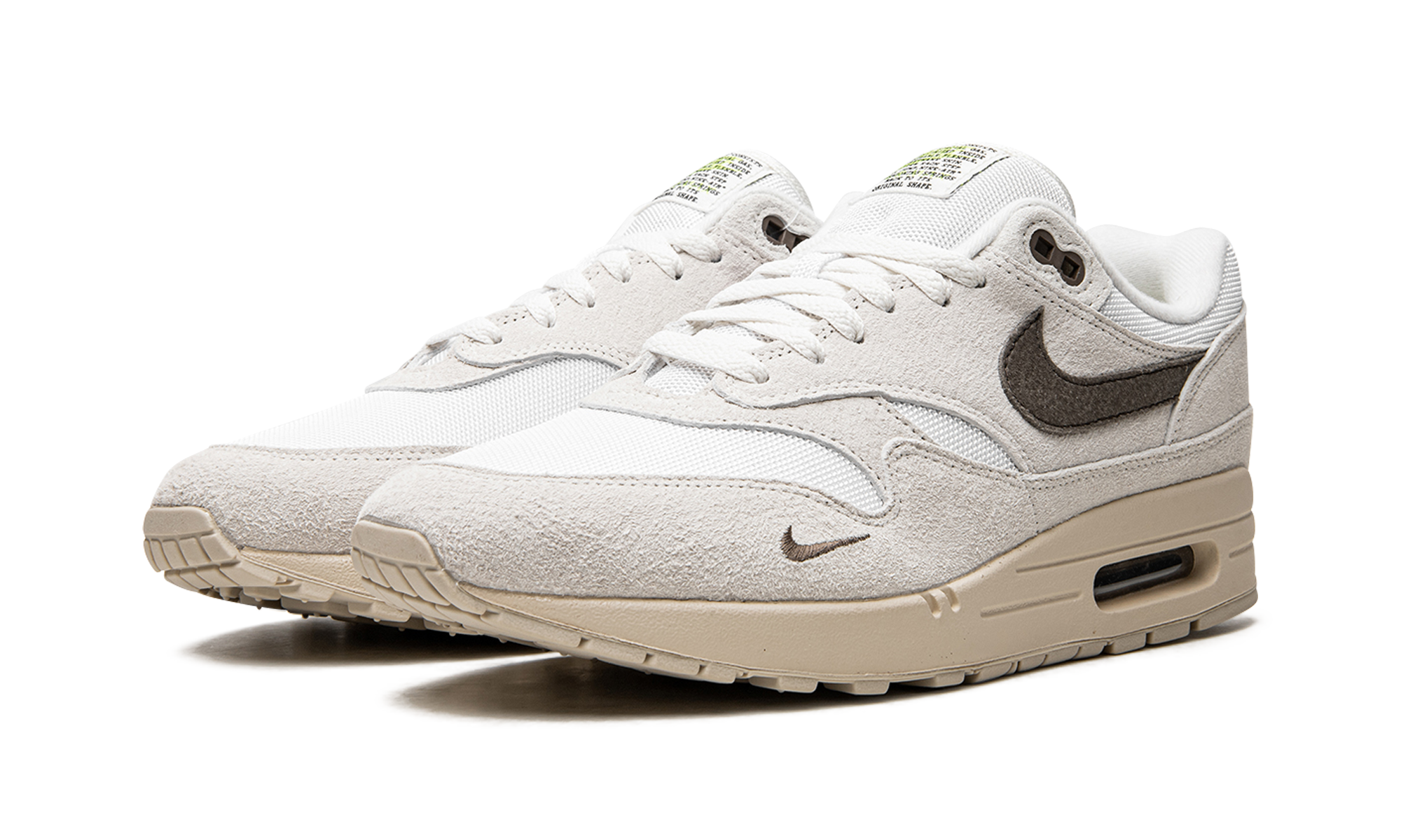 nike air max 1 sail ironstone+DZ4494-100+diagnol left view