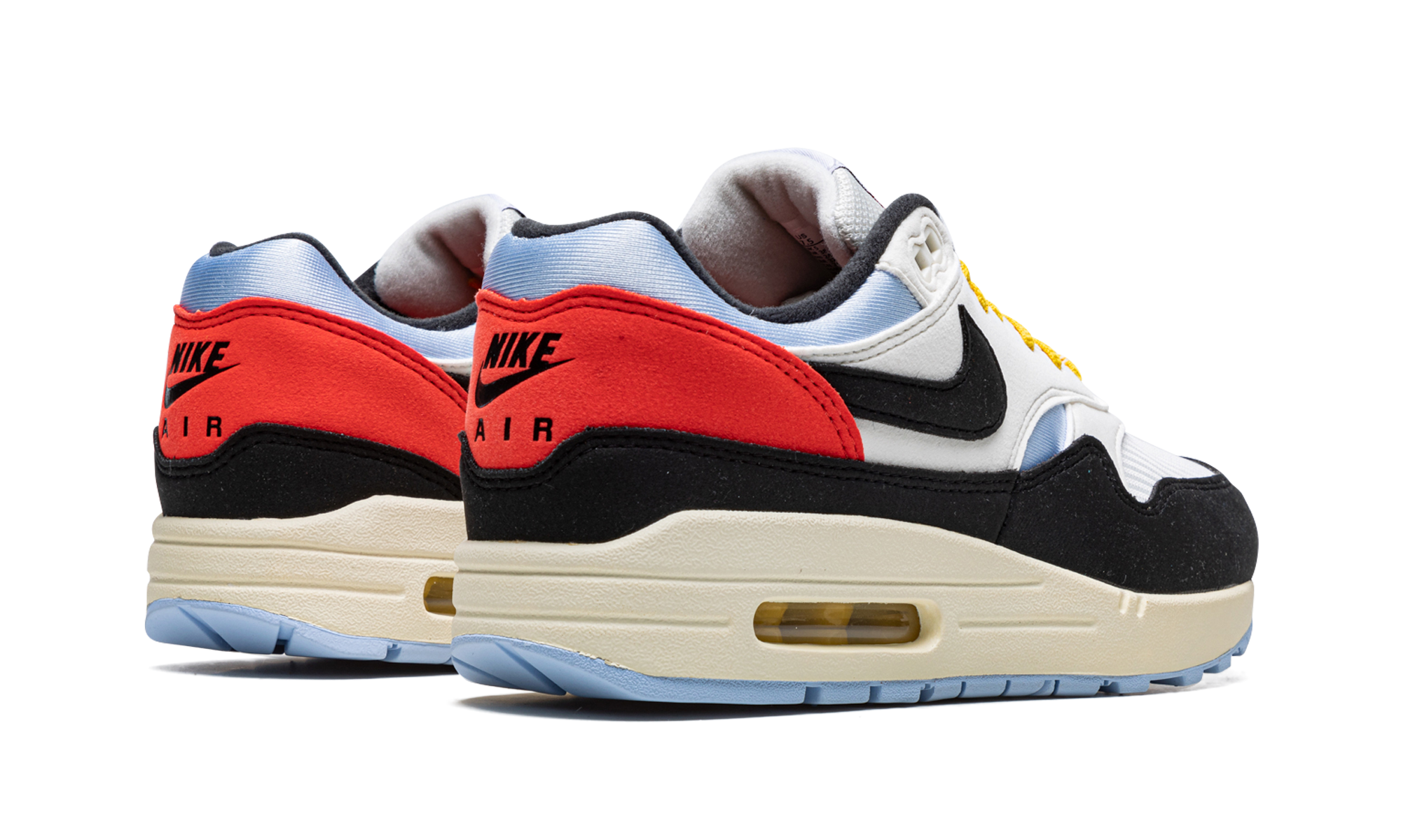 nike air max 1 sail royal tint women s+DV3351-100+diagnol right behind view